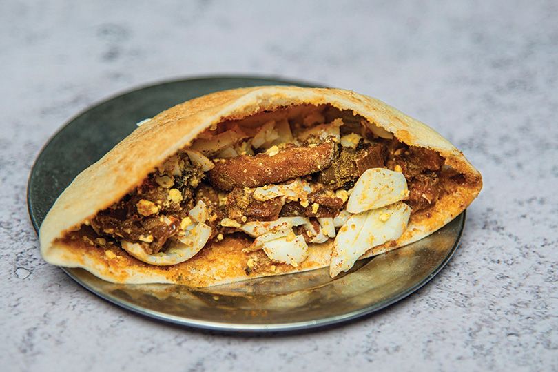Foul with Boiled Egg Sandwich