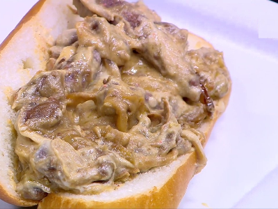 Foul With Sausage Khalta Sandwich