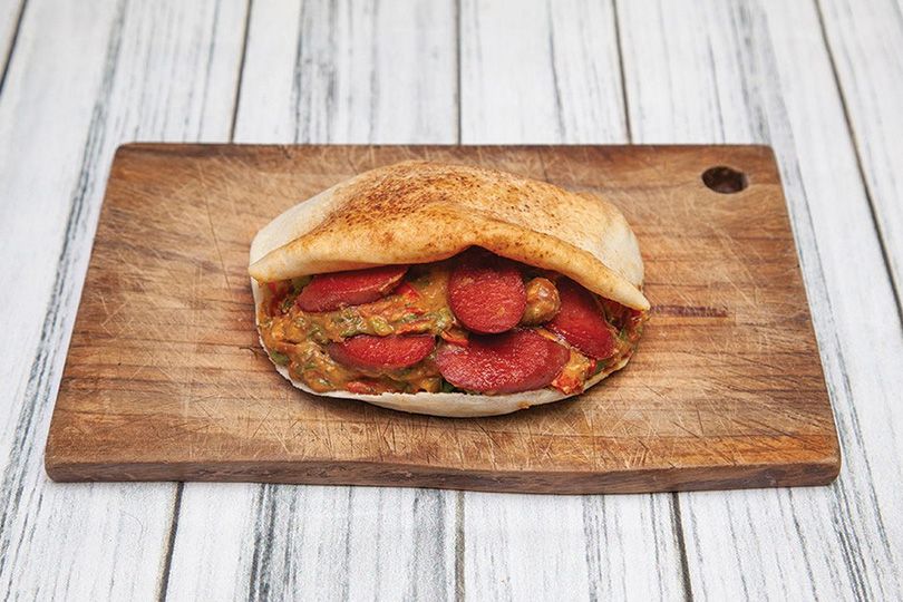 Foul Sausage Sandwich
