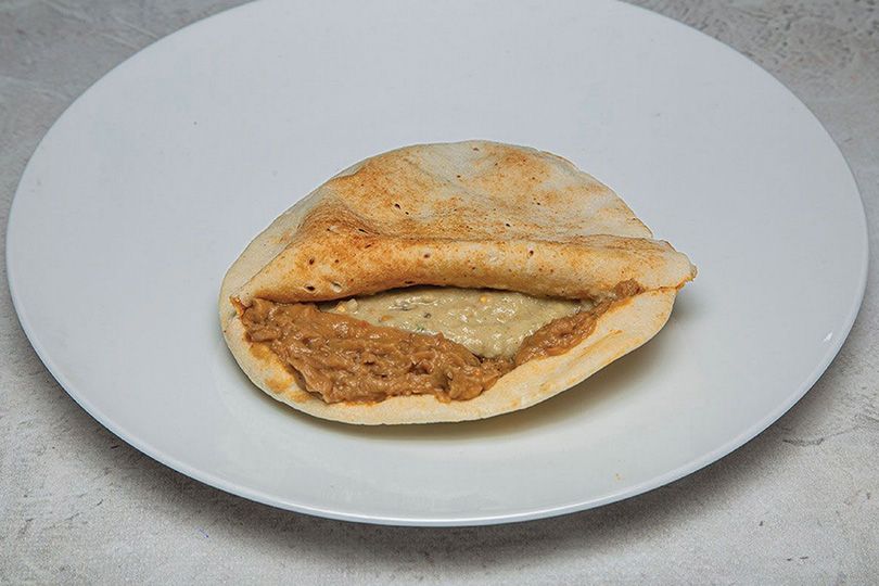 Baba Ghannoug Foul Sandwich