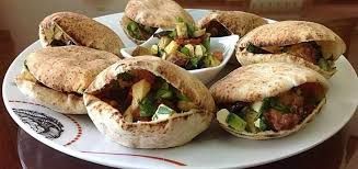 Shami Stuffed Taamina With Foul sandwich