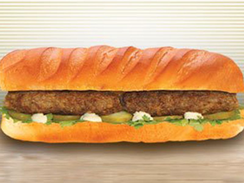 Chicken kofta sandwich