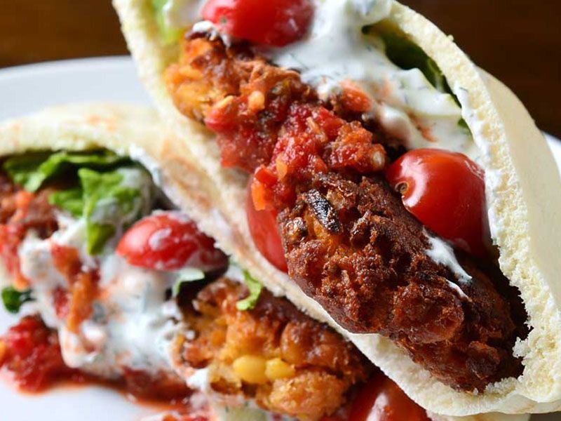Mesakaa With Minced Meat Sandwich