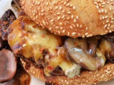 Mushroom with Fava Bean Sandwich