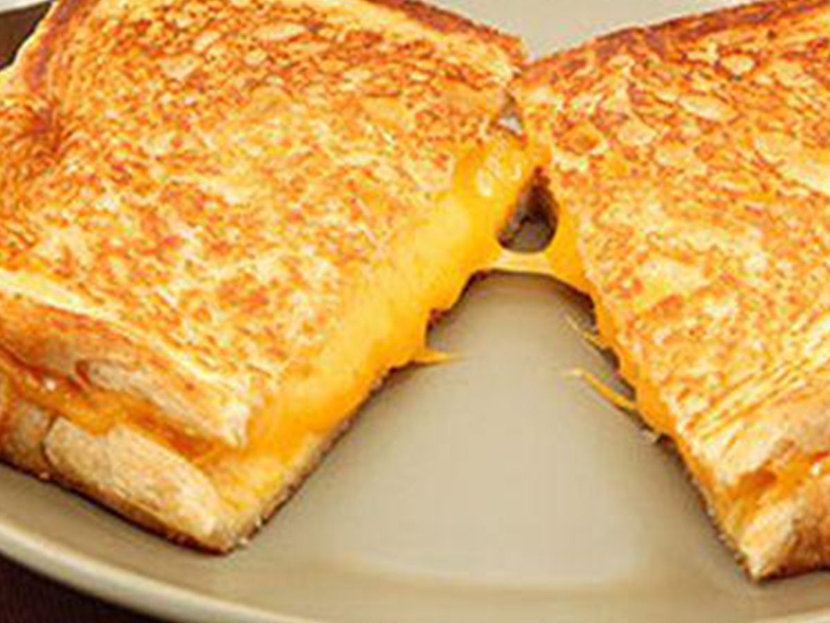 Mahroosa with roumi cheese sandwich