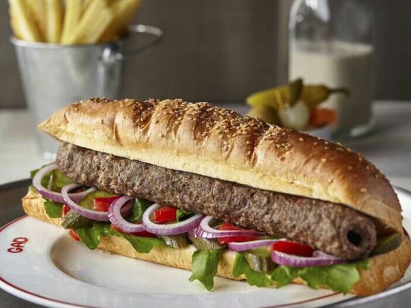 Charcoal-grilled Kofta Sandwich