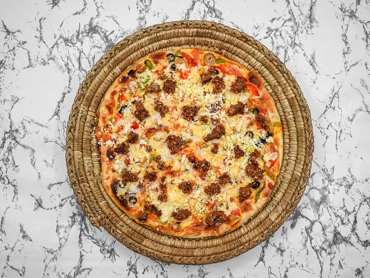 Alexandrian Sausages Oriental Pizza