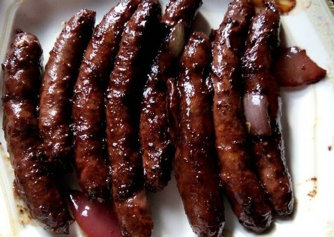 Sausage with Pomegranate Molasses