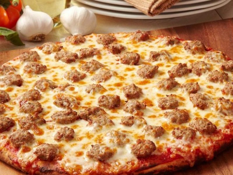 Oriental Sausage Pizza