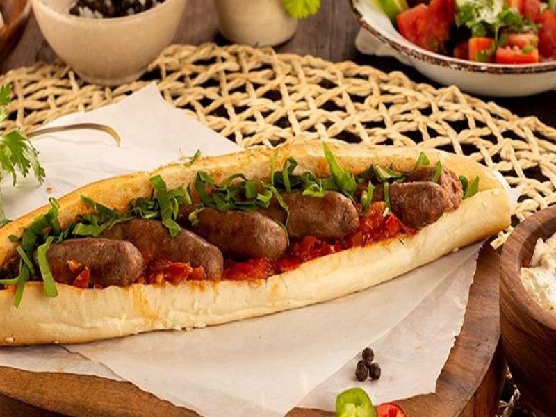 Oriental Sausage Sandwich