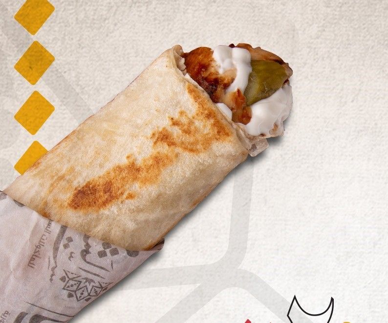 Chicken shawerma mozzarella sandwich