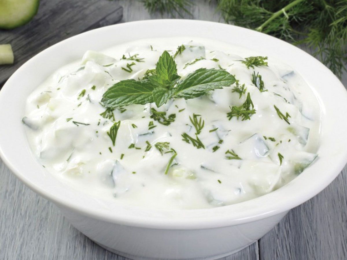 Yoghurt With Cucumber Salad