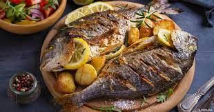 Kilo Tilapia Fish With Oil And Lemon