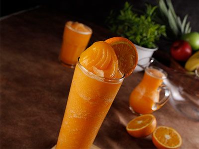 Peach and orange smoothie