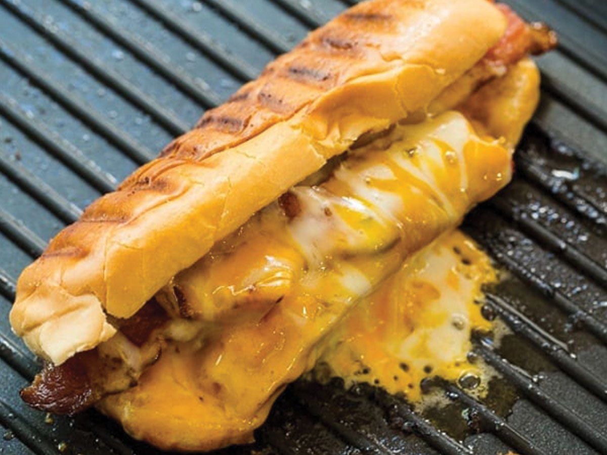 large Cheese hot dog