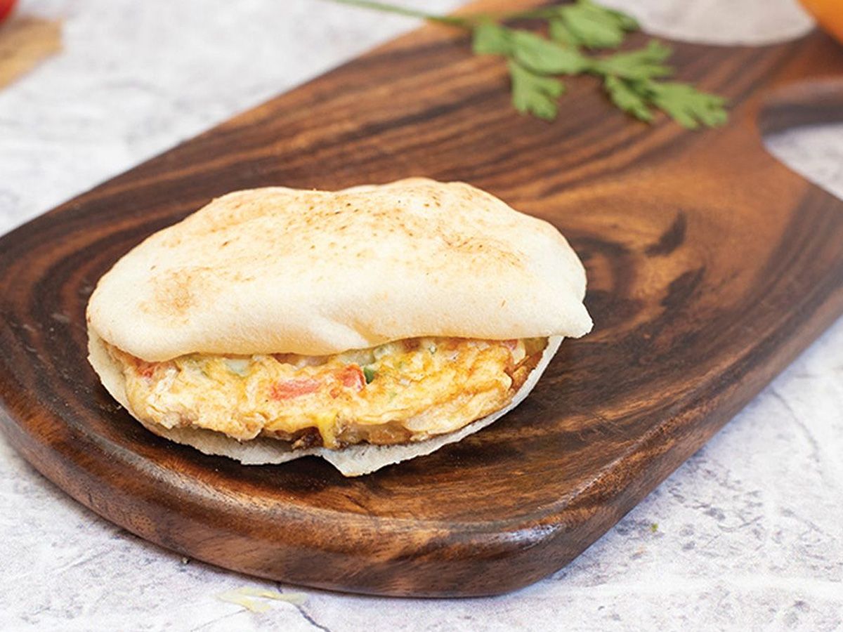 Cheddar Omelette Sandwich