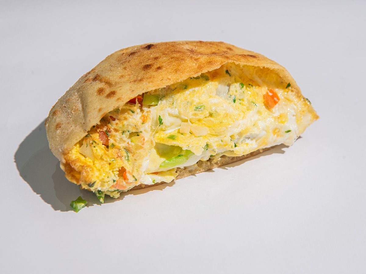 Egg With Vegetables Sandwich
