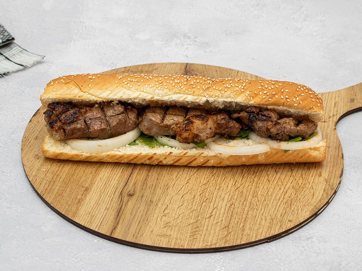 Kebab Sandwich (Syrian/French)