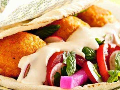Falafel With Quraish Sandwich