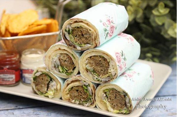 Grilled Kofta With Sesame Paste Salad Sandwich