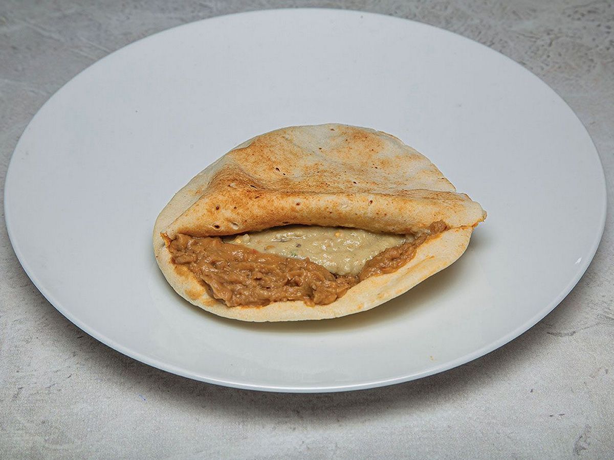 Baba Ghannoug Foul Sandwich