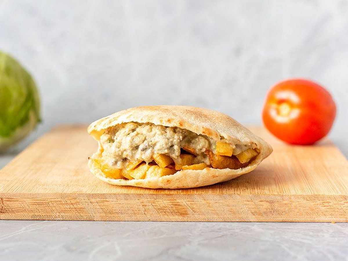 Baba Ghanoush Potatoes Sandwich