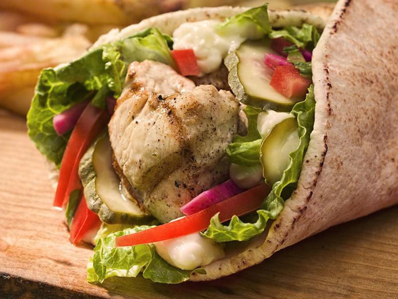 Plain Chicken Shawarma Sandwich