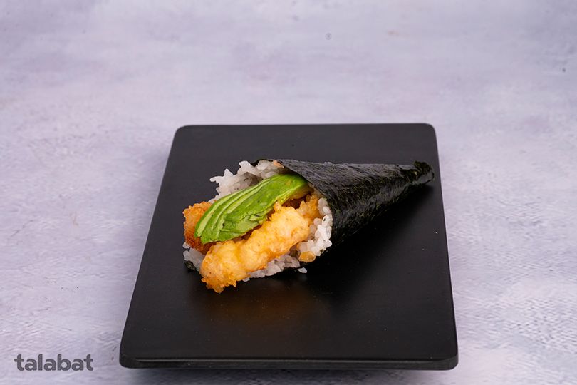 shrimp tempura temaki