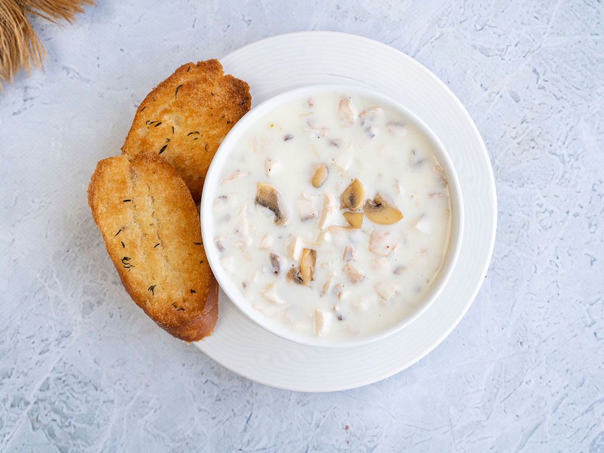 Creamy mushroom soup