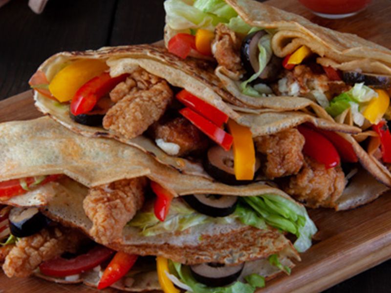 Shish And Strips Crepe
