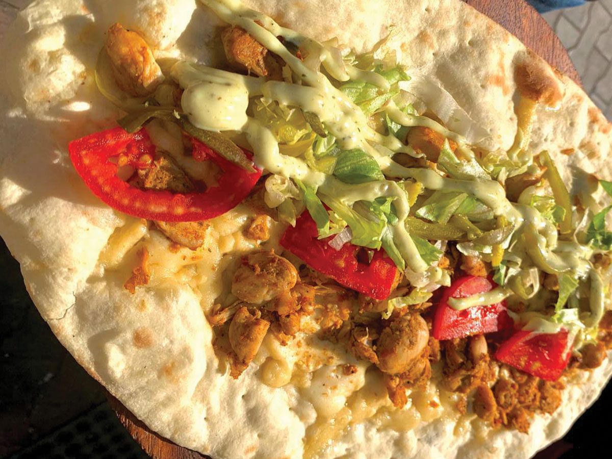 Oven Shish Tawook Sandwich
