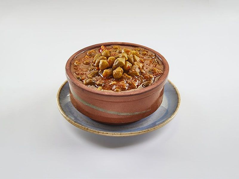 Plain okra casserole