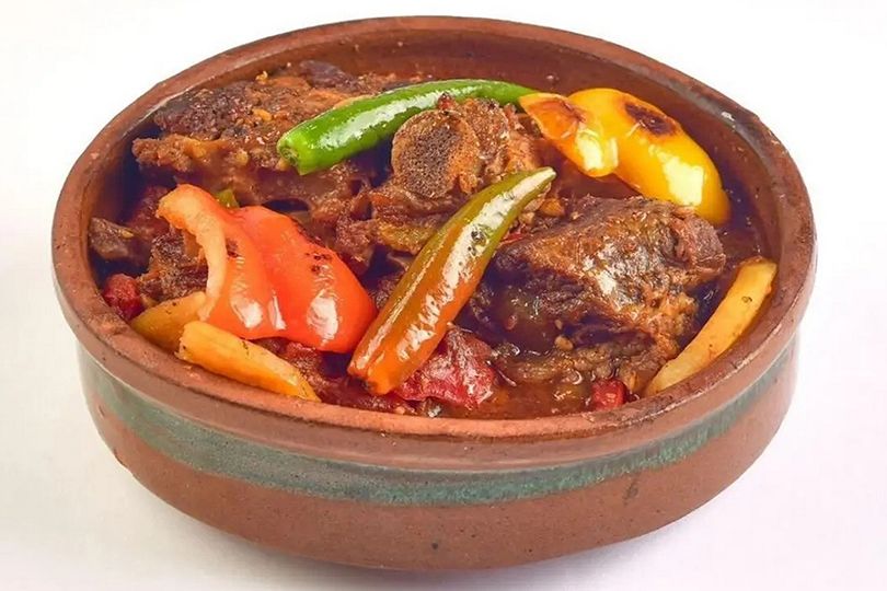Potato and Meat Tajine with Rice