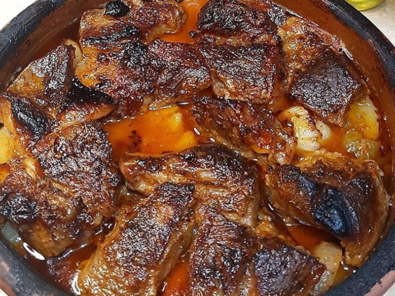 Potato casserole with meat