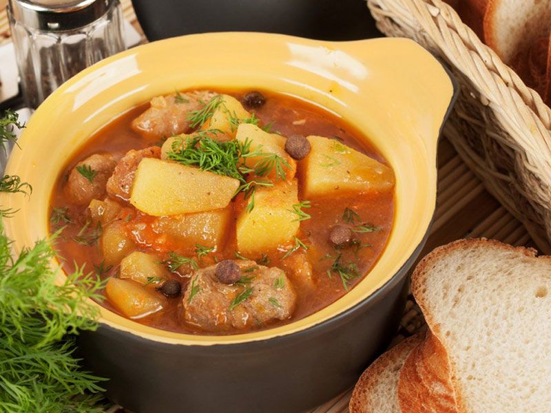 Potatoes With Meat Casserole