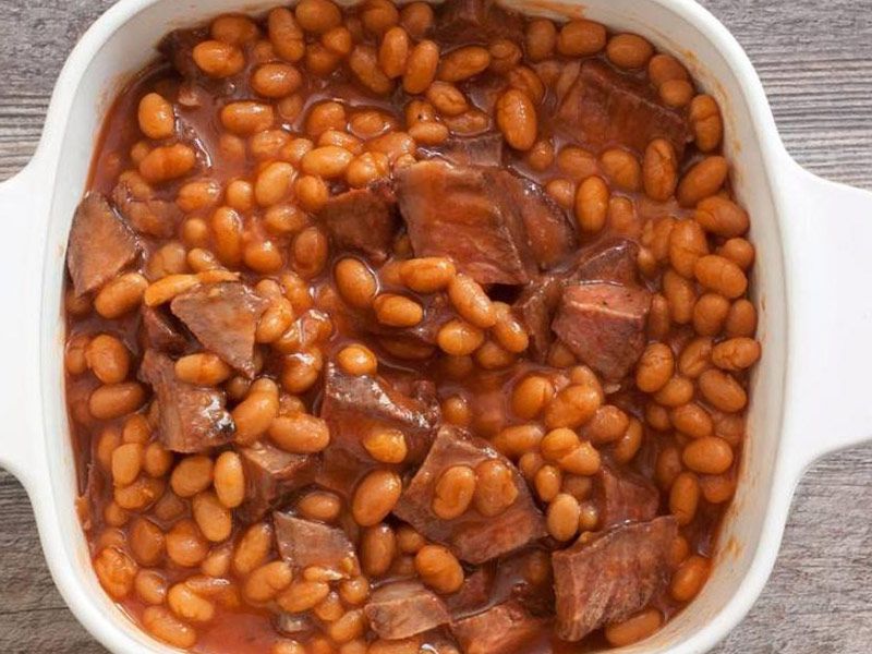 White Beans With Meat Casserole