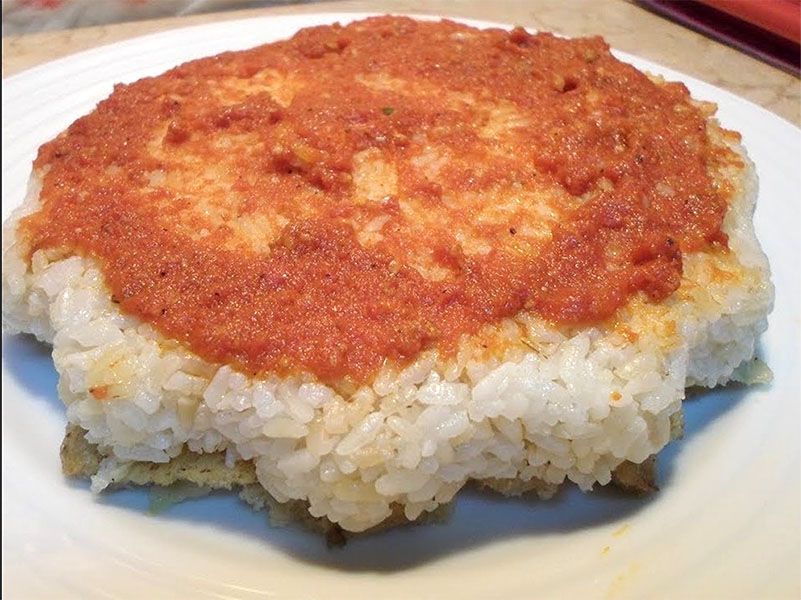 Meat fattah casserole