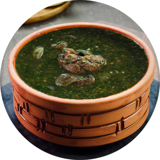 Molokhia With Meat Casserole