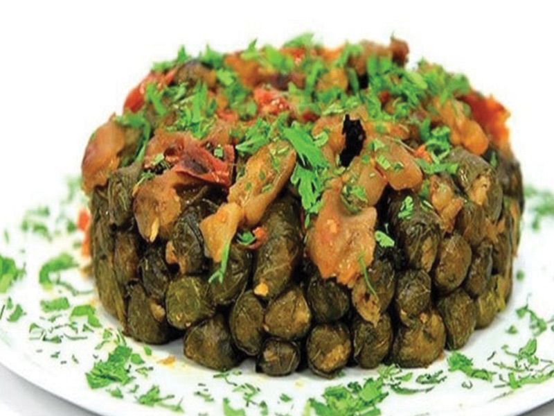 Vine leaves tagine