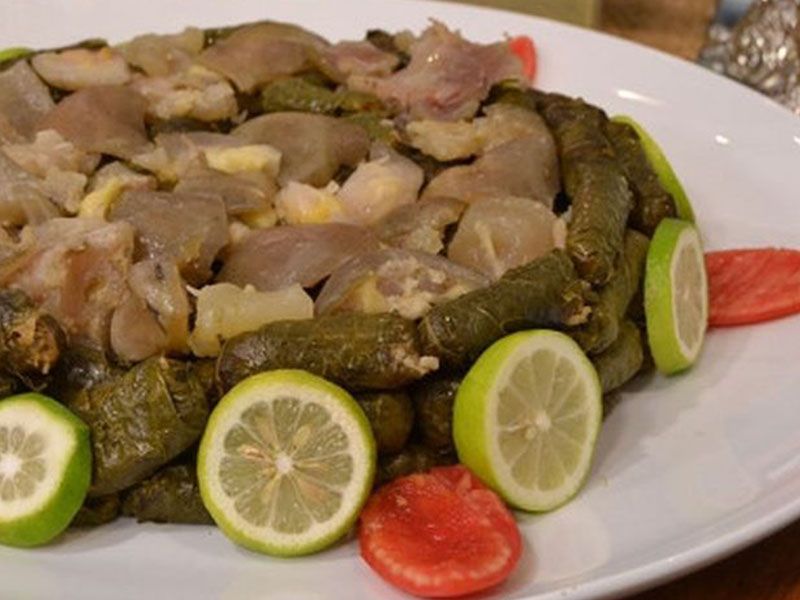 Vine Leaves With Knuckles Casserole