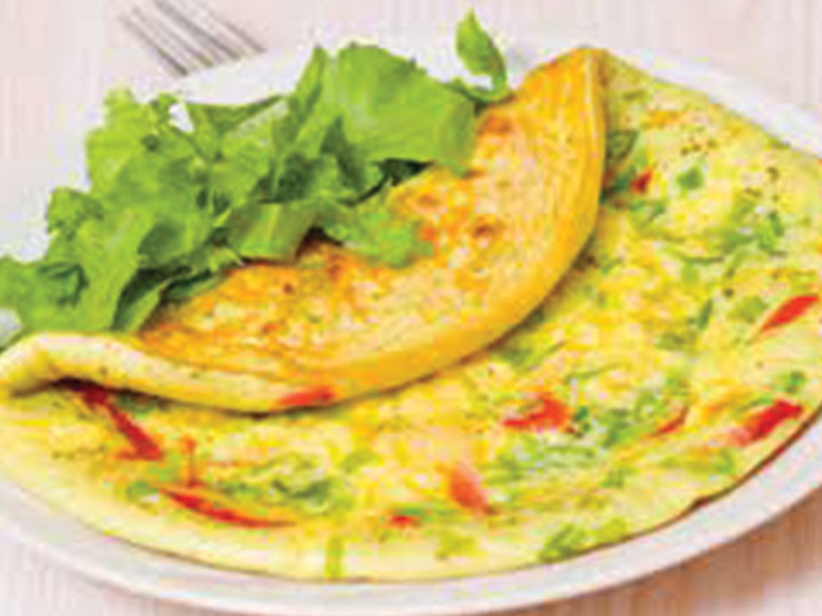 Omelette vegetable Order