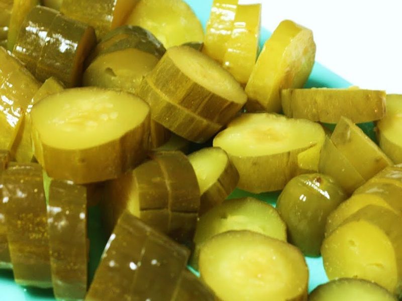 Pickled cucumber dish