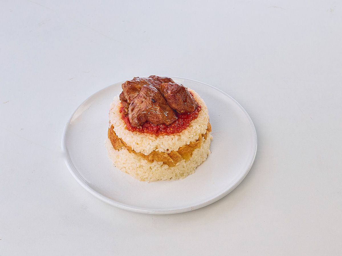Fatteh With Meat Dish