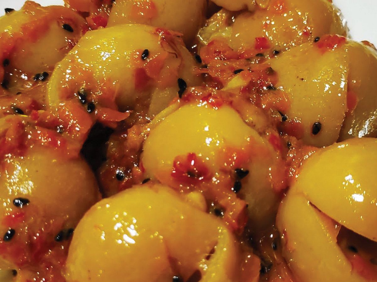 Pickled Lemons with Safflower Platter