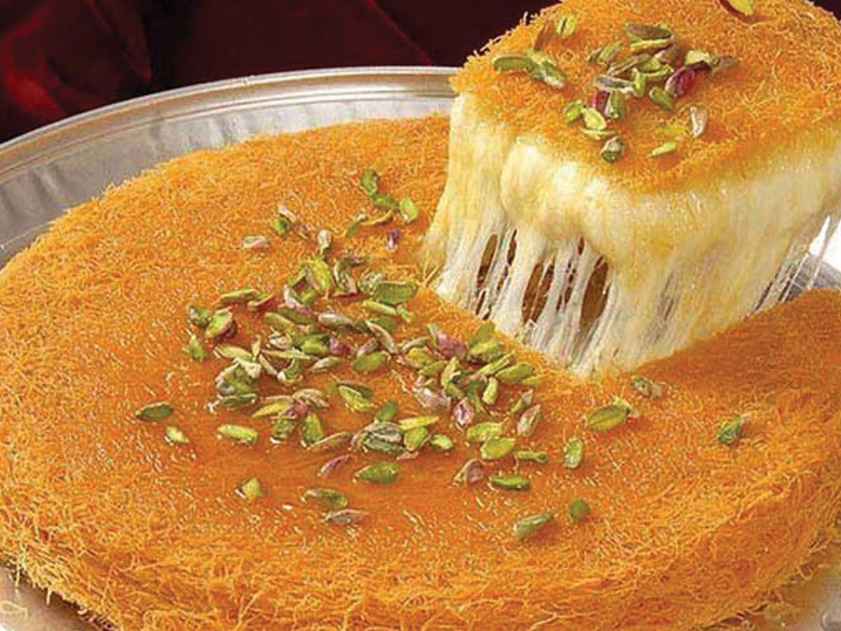 Coarse Nabulsi Cheese Kunafa Dish