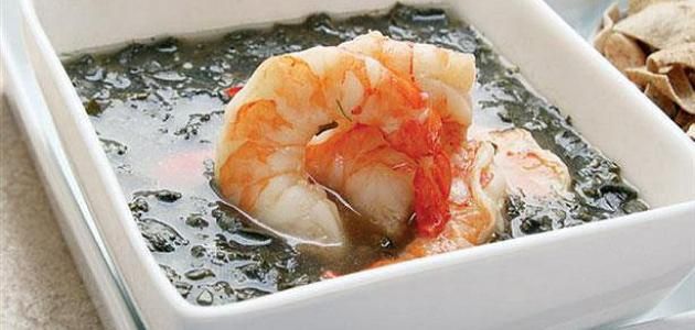 Molokhia with Shrimp