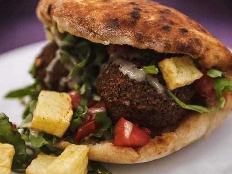 Taamia With Falahi Cheese Sandwich