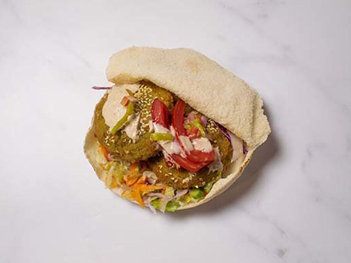 Taamia with Potatoes Sandwich
