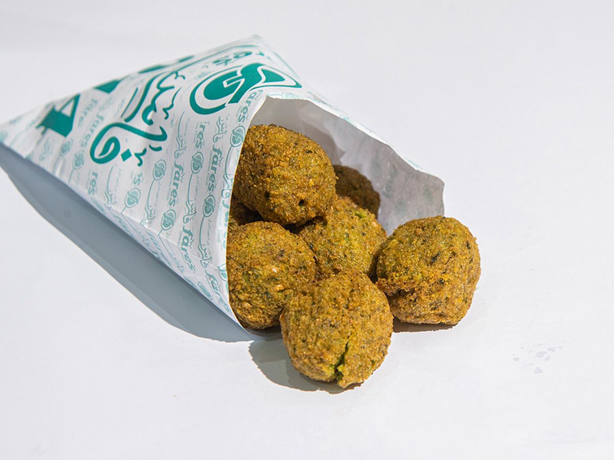 5 Qamaty Falafel patties
