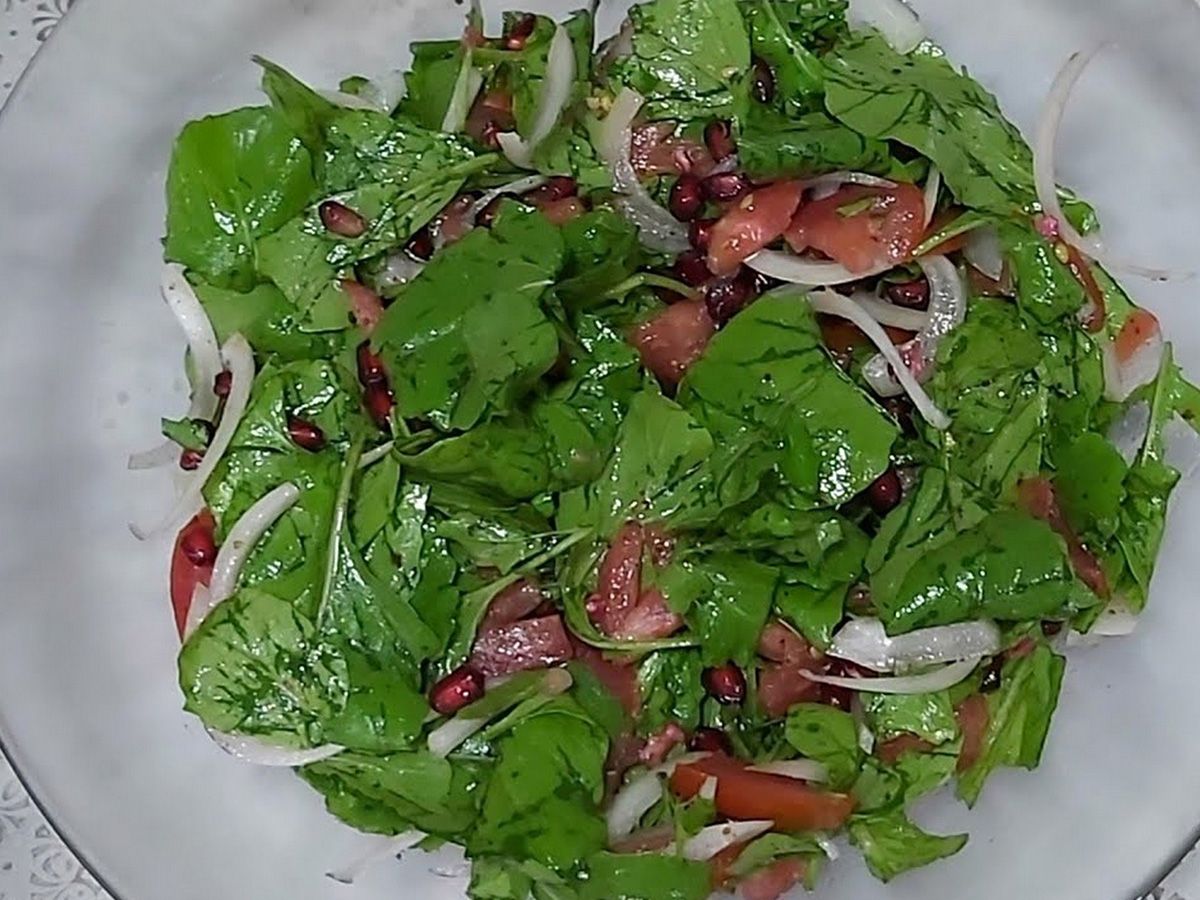 Box of fresh arugula